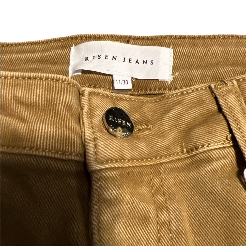 Risen woman’s 11/30 NWT Mocha cargo wide leg jeans - Picture 2 of 3
